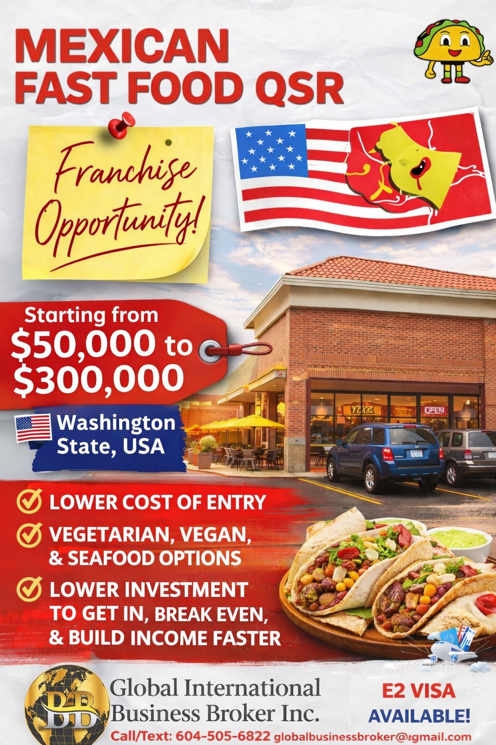 Mexican Fast Food QSR Opportunity | Washington State